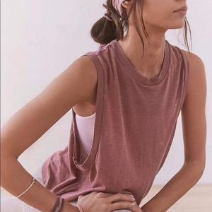 Free People Movement medium dusty rose sleeveless Love tank